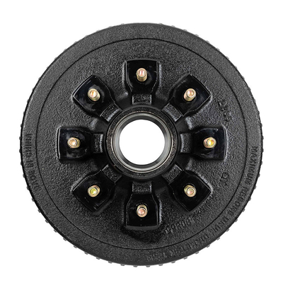 Peças de reboque 7000 lb 8 Lug 6 1/2 12 polegadas tambor de travagem para durabilidade e travagem do reboque