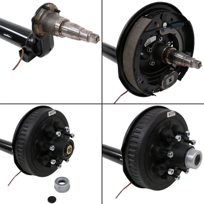 Eixo do reboque de torção de 12v tensão 7000lb com travões elétricos e opção de travão manual