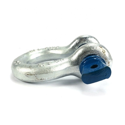 Alças de líra de elevação personalizadas galvanizadas forjadas Anchor Shackle por OEM Steel Forgings