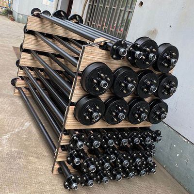 Peças de reboque em 3500 lb 5 lug Electric Brake Trailer Axle Assembly
