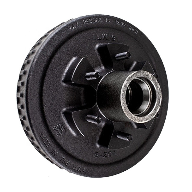 Acessórios de reboque Peças de ferro fundido 10&quot; 12&quot; tambor de travagem para casa móvel para 3500 7000 lbs eixo