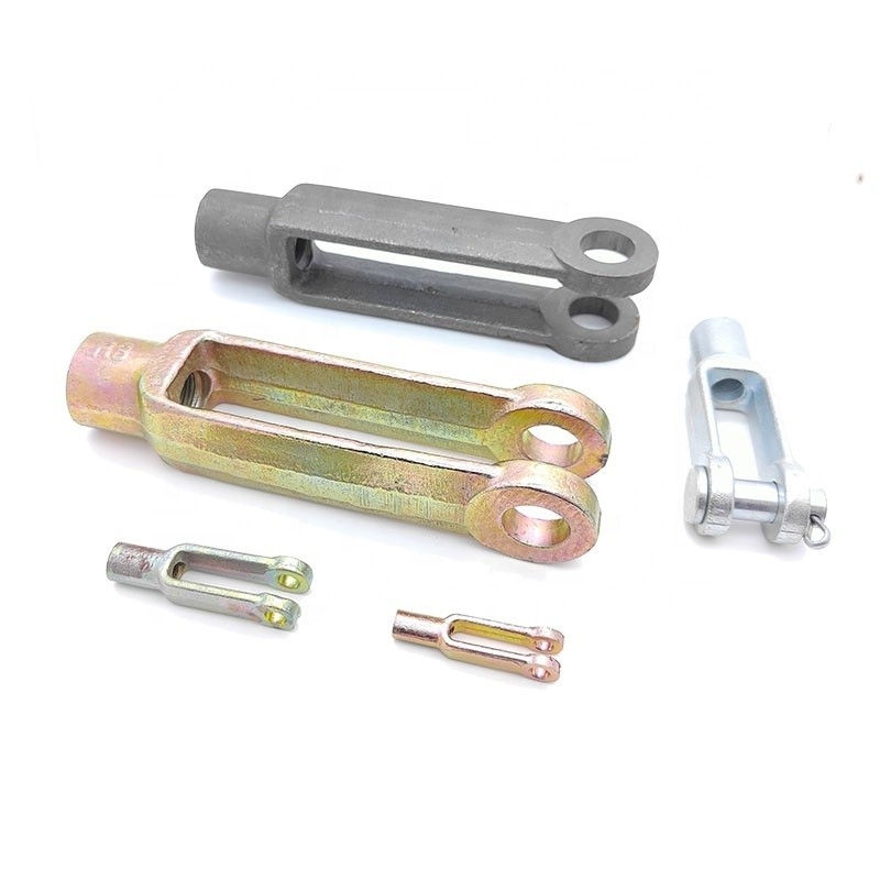 Cabeça de aço carbono de alta precisão forjada Clevis Endes de jugo roscado para encomendas personalizadas