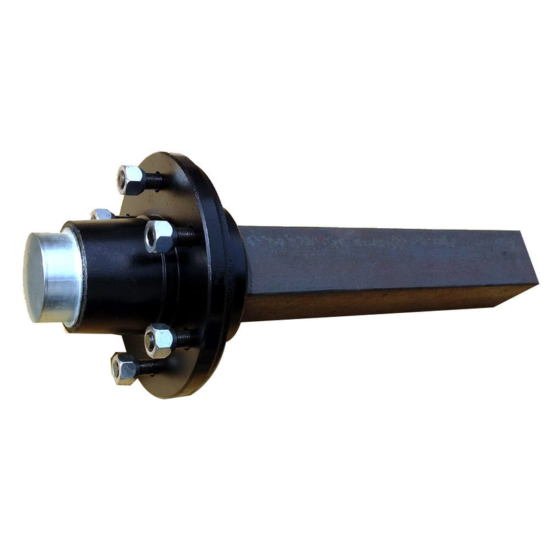 Serviço OEM fornecido e pintura de superfície PCD 4&quot; / 4.5&quot; / 5&quot; / 5.5&quot; Solid Round / Square Utility Trailer Stub Axle